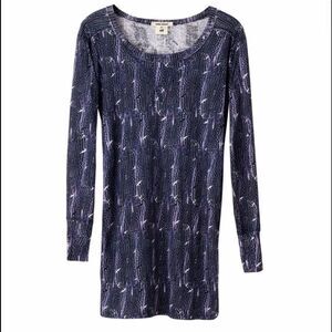 Isabel Marant for H&M Feather Print Linen Top Size 2